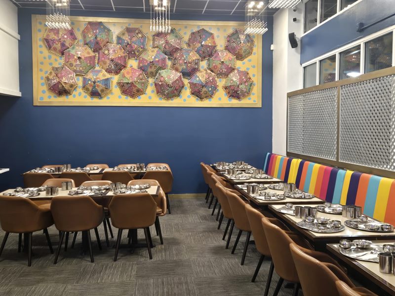 Rajdhani Thali Restaurant interior
